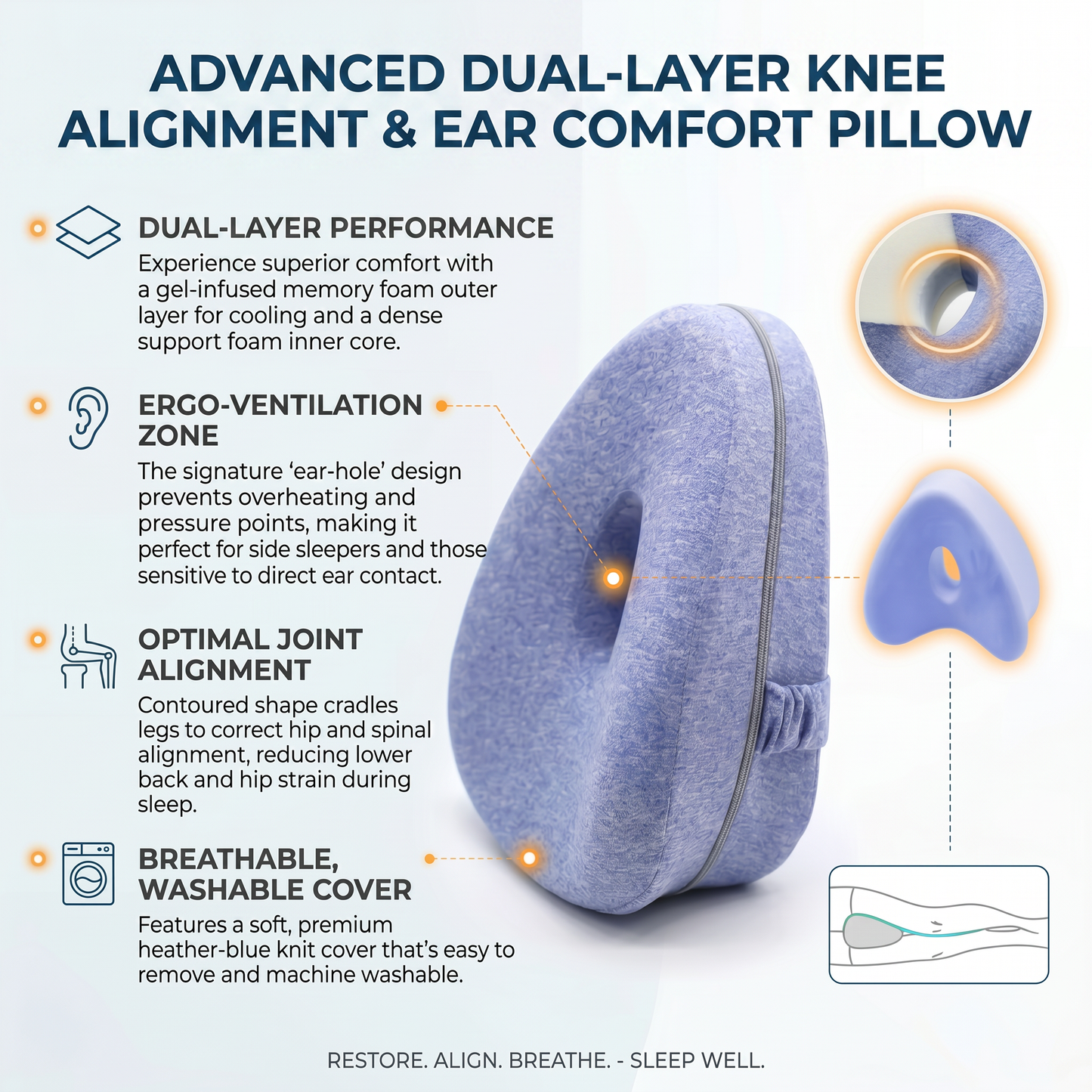 Ostenex™ Side Sleeper Support Pillow